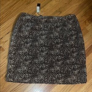 Talbots Black and White Mini Pencil Skirt for Work